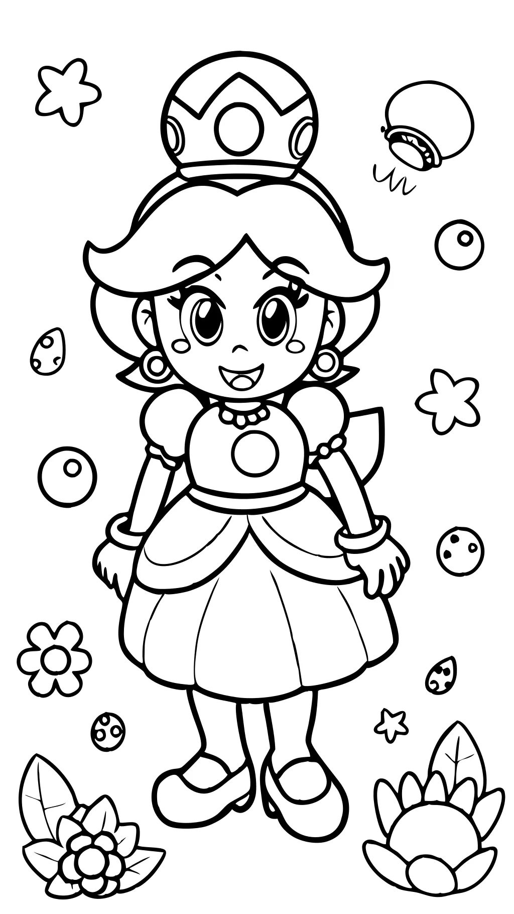 Daisy Pages para colorear Mario